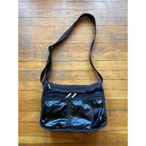 LESPORTSAC Expandable Black Crossbody Bag